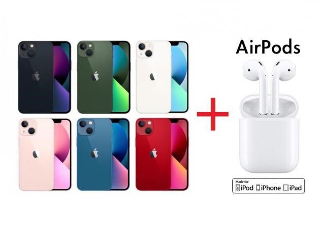 iPhone 13 (256G) + AirPods 2代 藍芽耳機