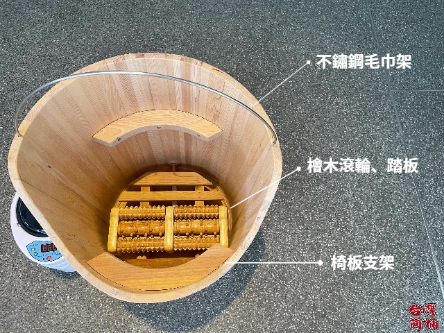 台灣檜木蒸腰桶、蒸足桶、泡腳桶三用桶