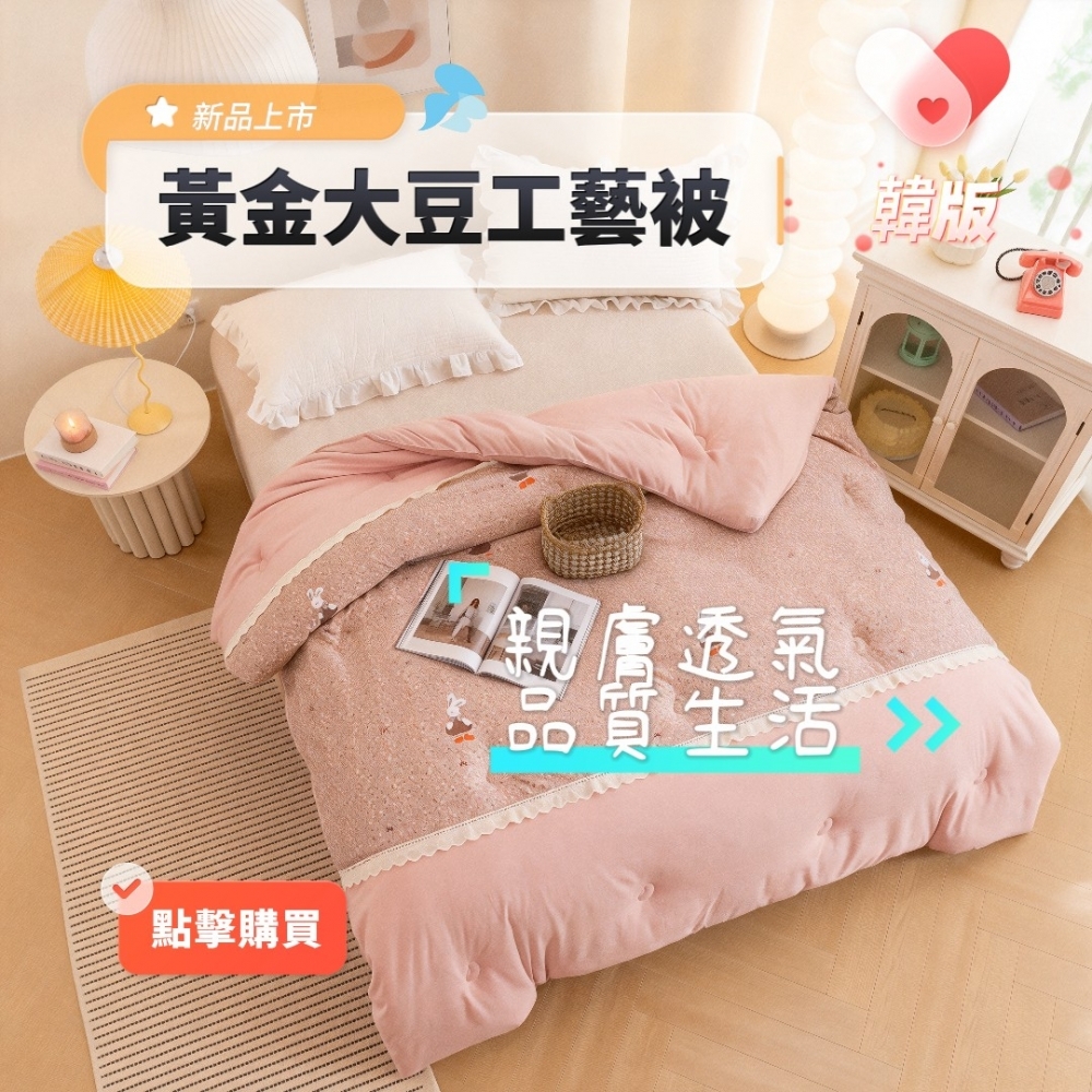 韓版 黃金大豆工藝被