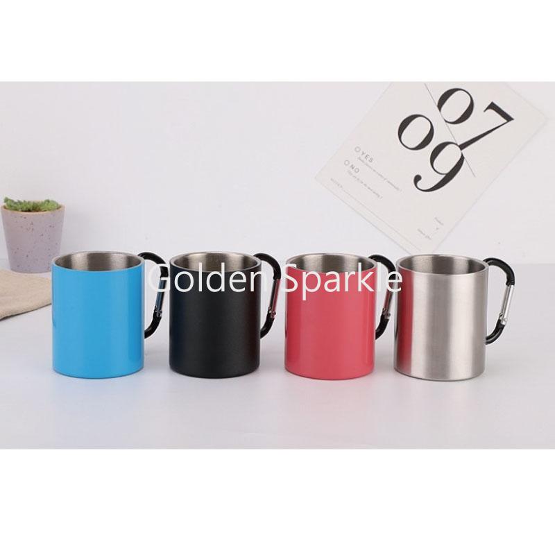 登山扣不銹鋼馬克杯