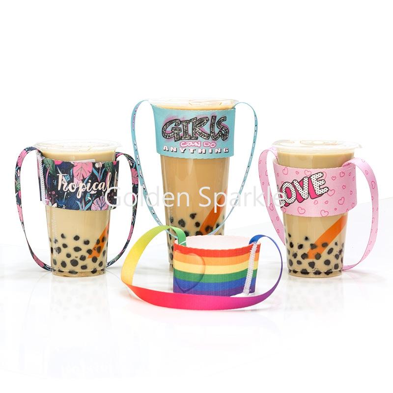 織帶飲料杯提袋+全彩織帶提把
