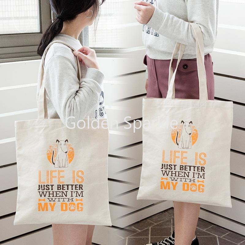 單片式網印本白帆布袋