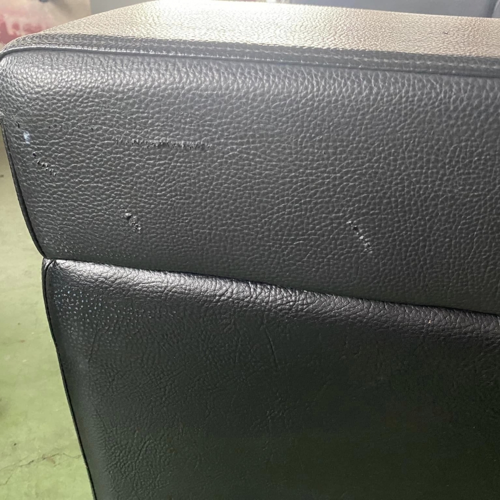 雙人黑色皮革沙發 皮沙發 黑色沙發 雙人沙發  | 家具回收 | 台中家具回收 | 二手家具回收| 台中二手家具回收