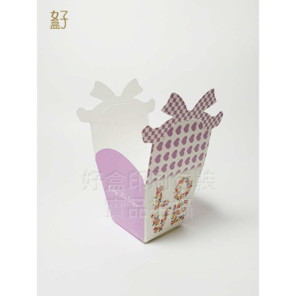 喜糖盒/5.5X5.5X7.5公分/造型糖果盒/紫/現貨供應