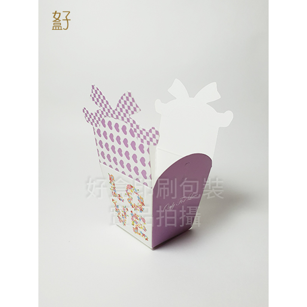 喜糖盒/5.5X5.5X7.5公分/造型糖果盒/紫/現貨供應