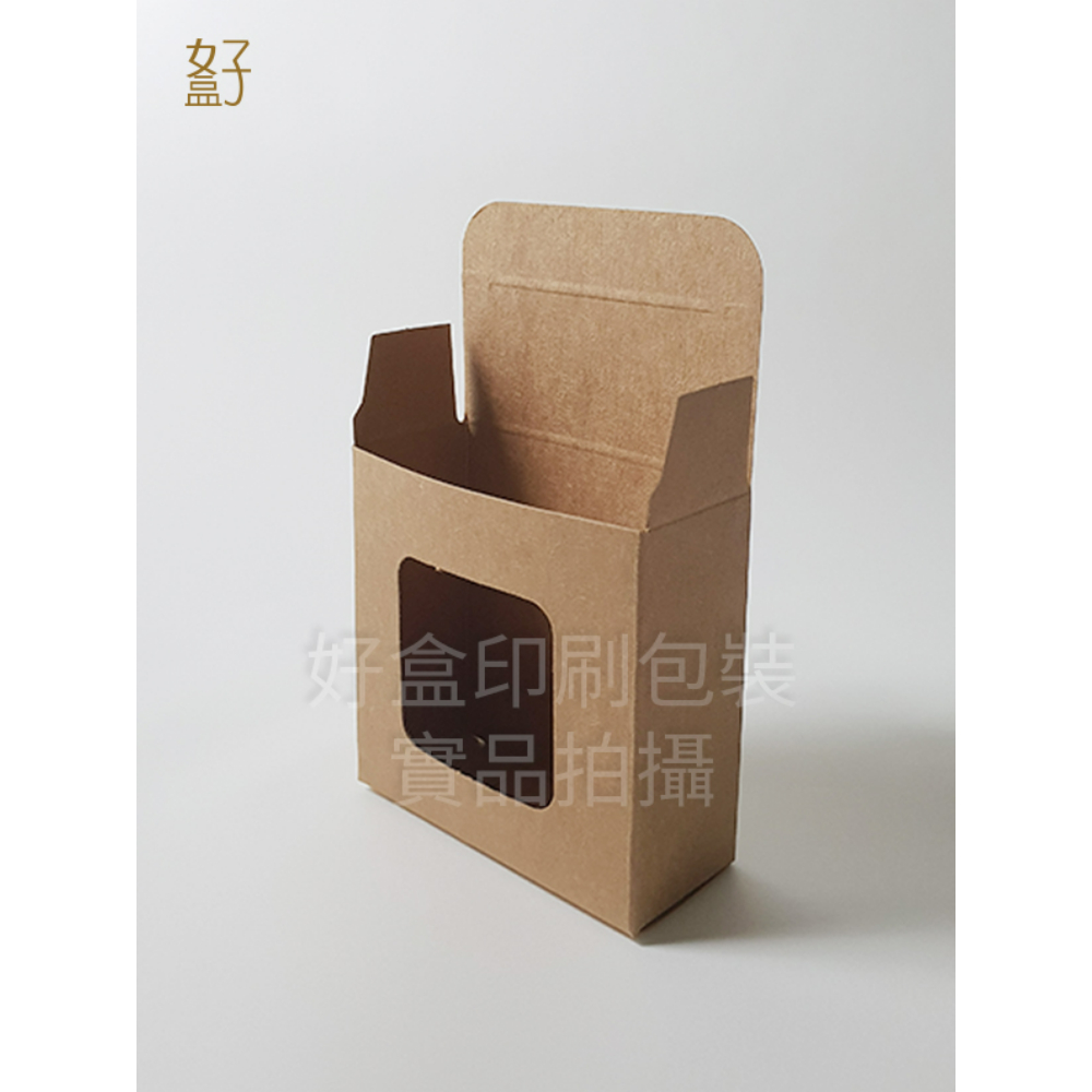 牛皮紙盒/70X30X70MM/手工皂盒7號(牛皮盒方形窗)/現貨供應
