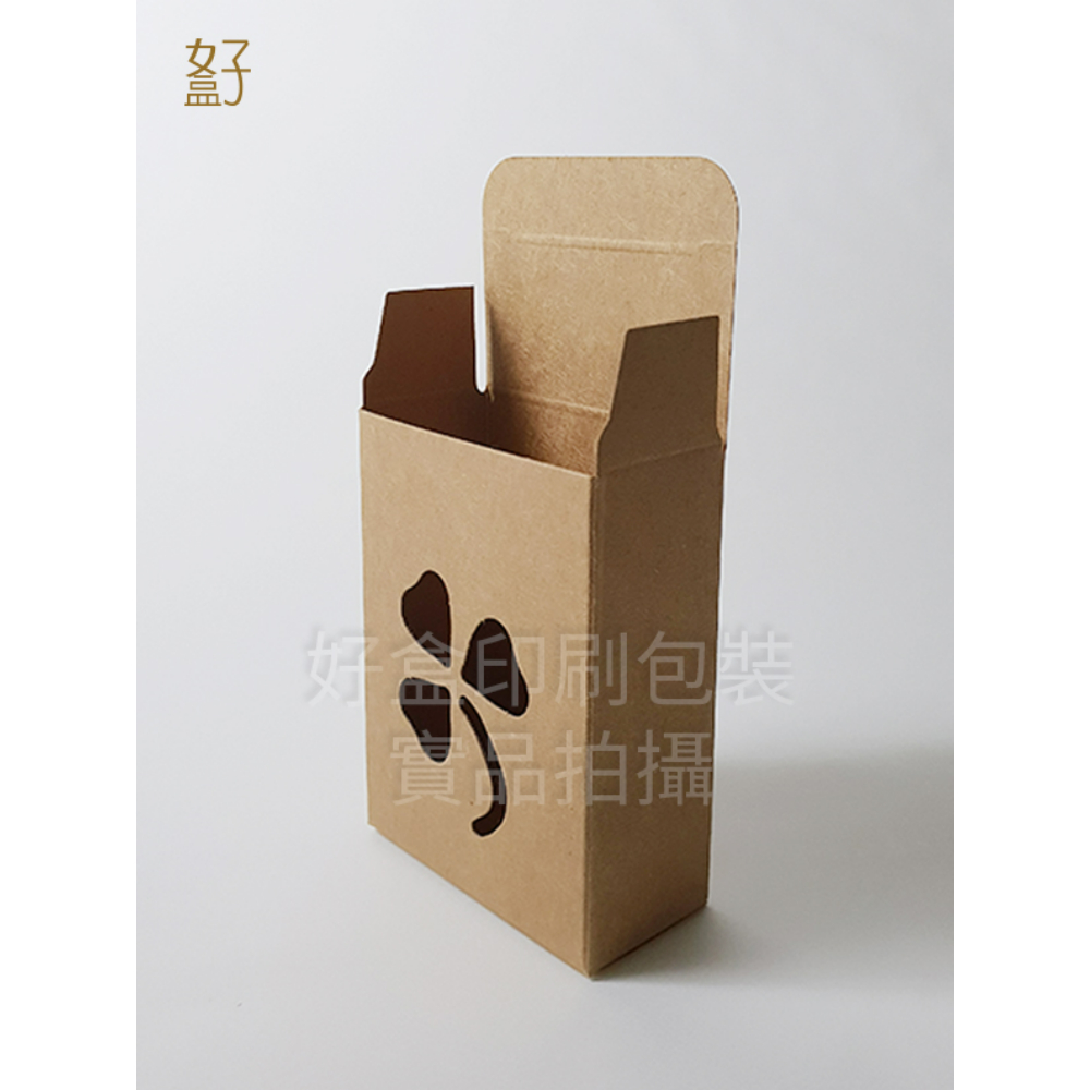 牛皮紙盒/80X30X60MM/手工皂盒8號(牛皮盒幸運草)/現貨供應