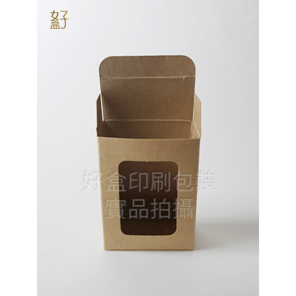 牛皮紙盒/80X30X60MM/手工皂盒8號(牛皮盒方形窗)/現貨供應