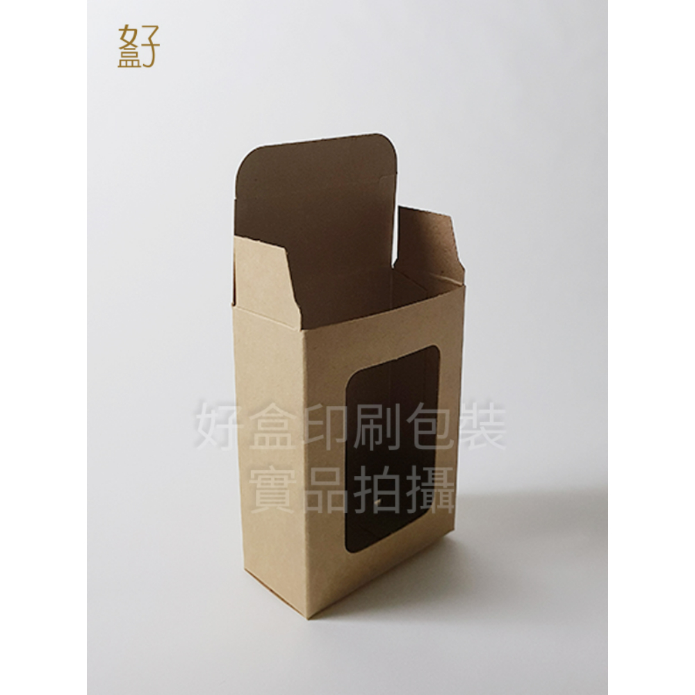牛皮紙盒/80X30X60MM/手工皂盒8號(牛皮盒方形窗)/現貨供應