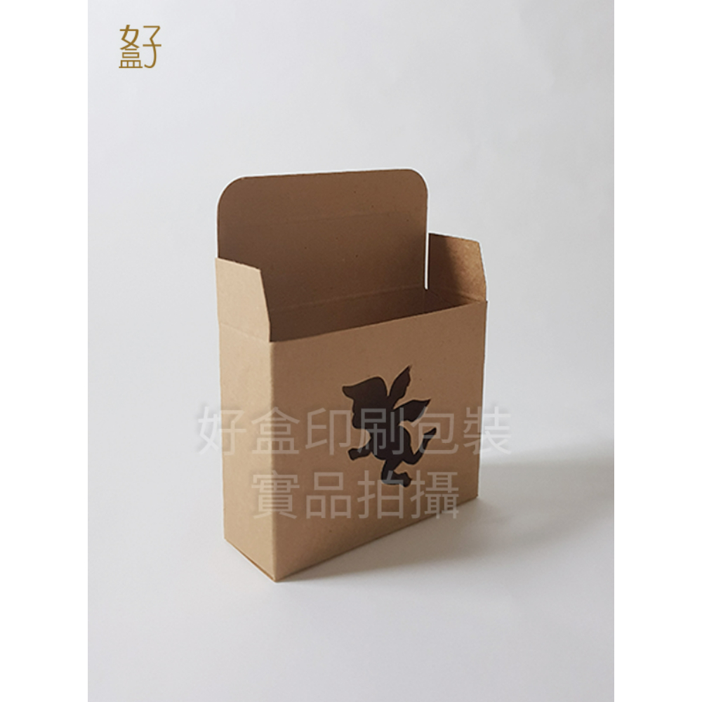 牛皮紙盒/86X30X71MM/手工皂盒9號(牛皮盒-天使窗)/現貨供應