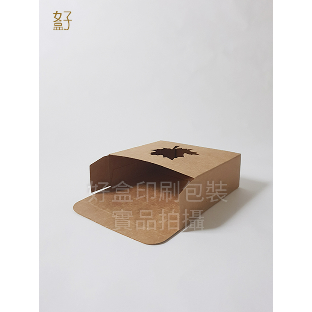 牛皮紙盒/86X30X71MM/手工皂盒9號(牛皮盒-楓葉窗)/現貨供應