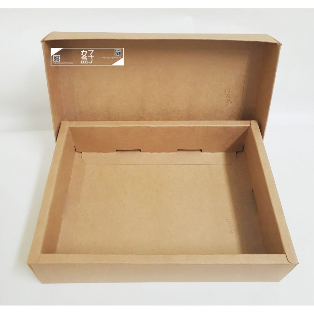 牛皮紙盒/22.2x15.6x5.1公分/天地盒/禮盒/蛋黃酥盒/手工餅乾盒/型號D-25042/◤  好盒  ◢
