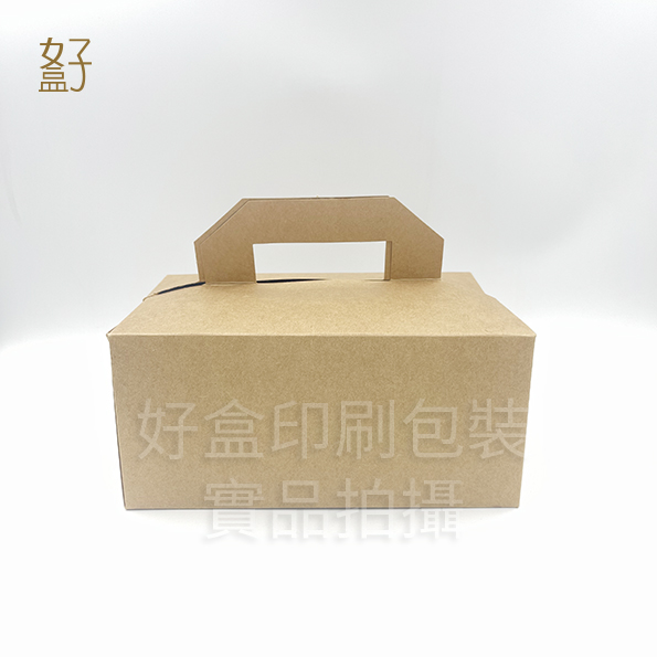 牛皮紙盒/19.9x13.5x9.2公分/手提餐盒/禮盒/現貨