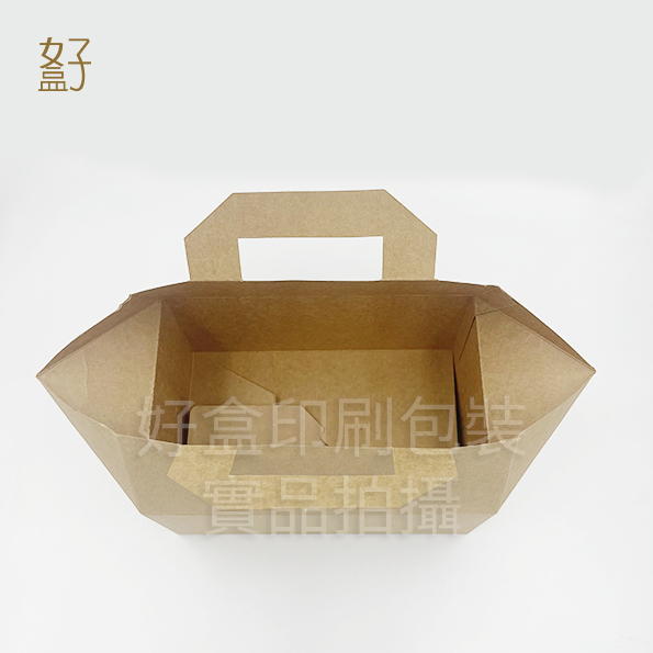 牛皮紙盒/19.9x13.5x9.2公分/手提餐盒/禮盒/現貨