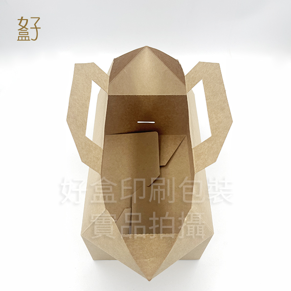 牛皮紙盒/19.9x13.5x9.2公分/手提餐盒/禮盒/現貨