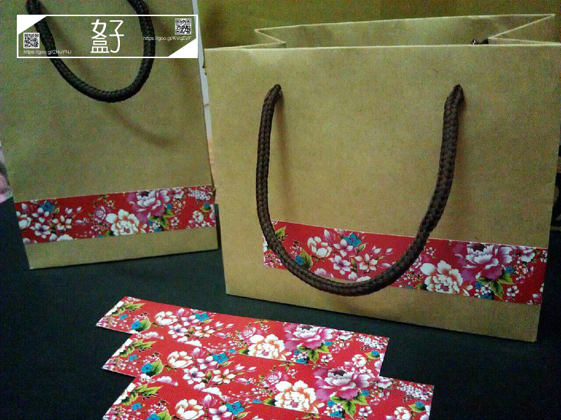 ◤  好盒  ◢  D-18029珠光合成貼紙客家花布  現貨