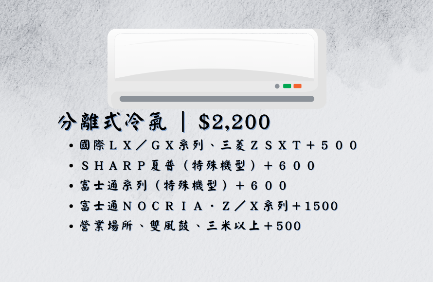 分離式冷氣｜國際LX