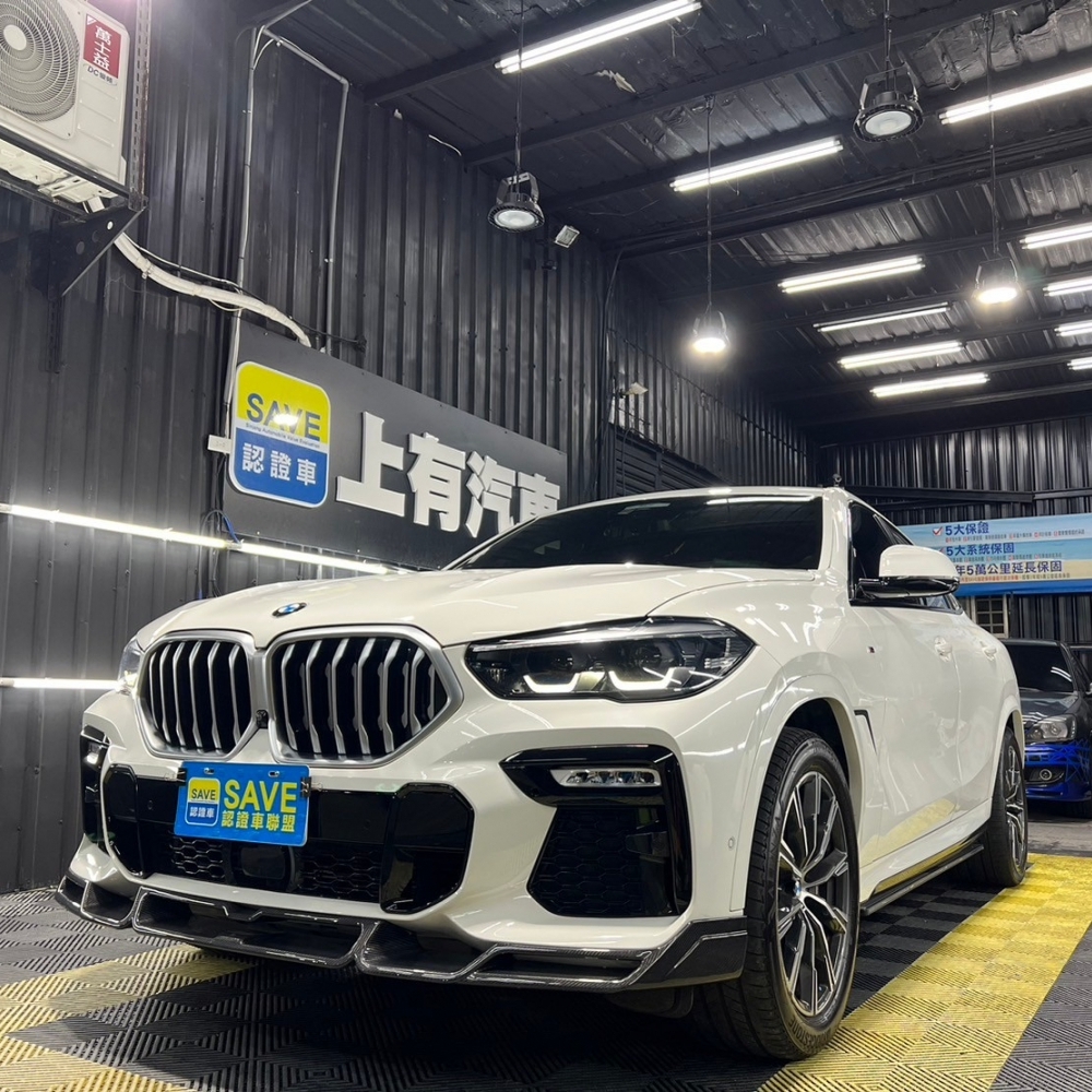 《上有SAVE認證車 Google五星評價》2019 BMW X6 Xdrive 40i 精品升級 空力套件 鋁合金渦輪 中尾段 四出 閥門 認證實跑8.3萬 
