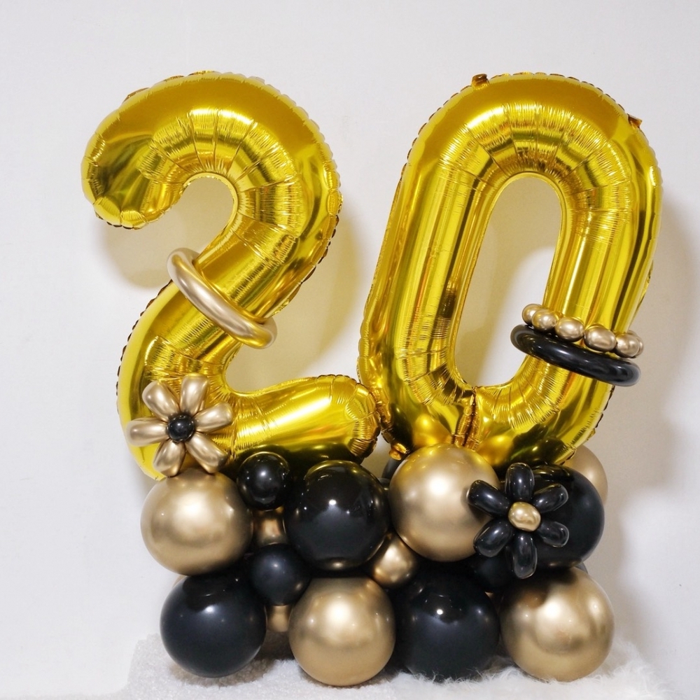 32吋生日氣球柱