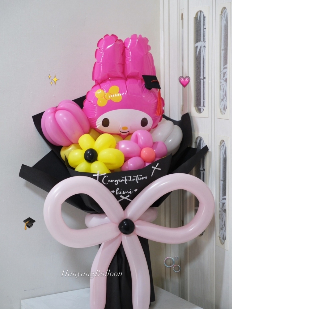 卡通包裝氣球花束(四朵)