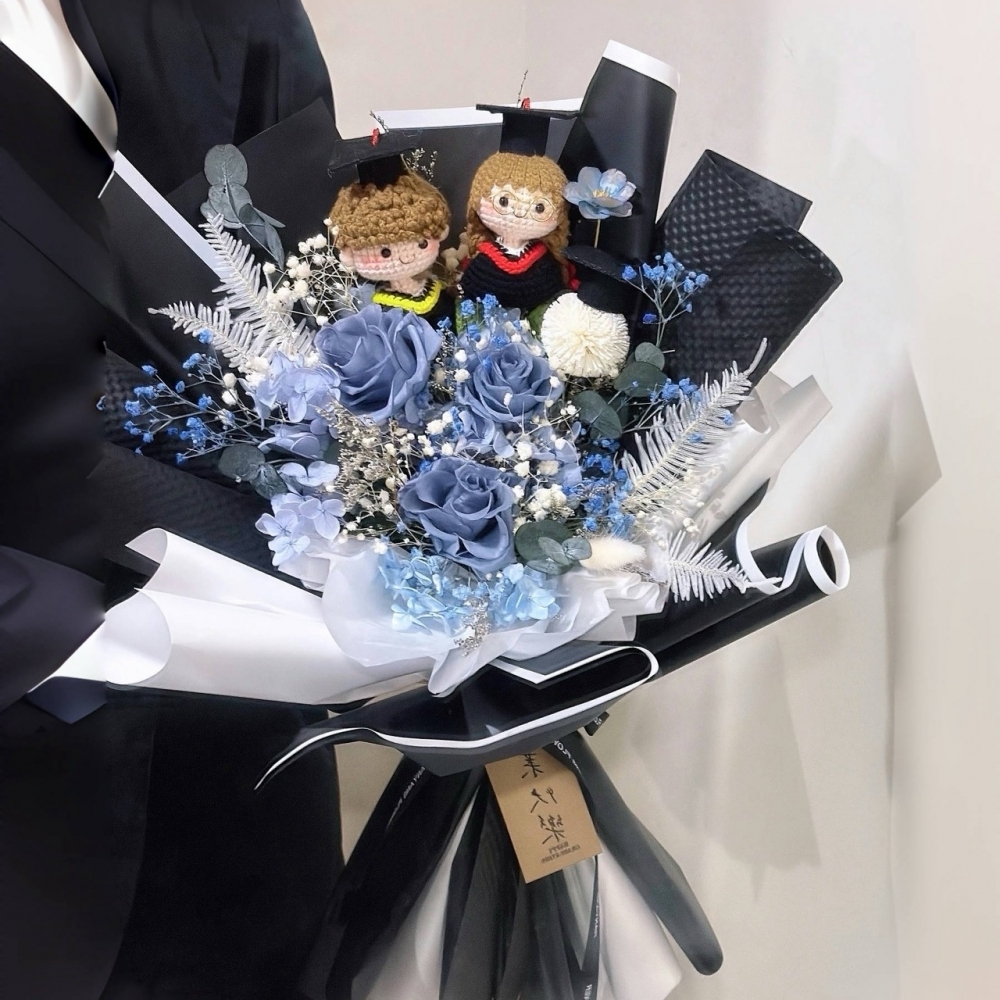 針織永生花束(全客製化)