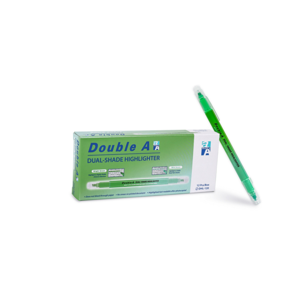Double A 雙頭螢光筆-綠+綠綠