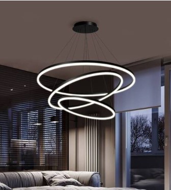 餐廳吊燈現代簡約創意圓環行家用客廳燈系列