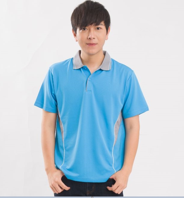 雙色原紗吸濕排汗POLO短