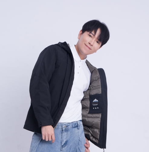 羽絨棉拚色外套