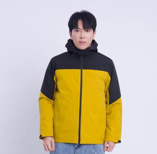 羽絨棉拚色外套