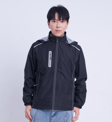 690 可拆帽透氣薄外套 02150