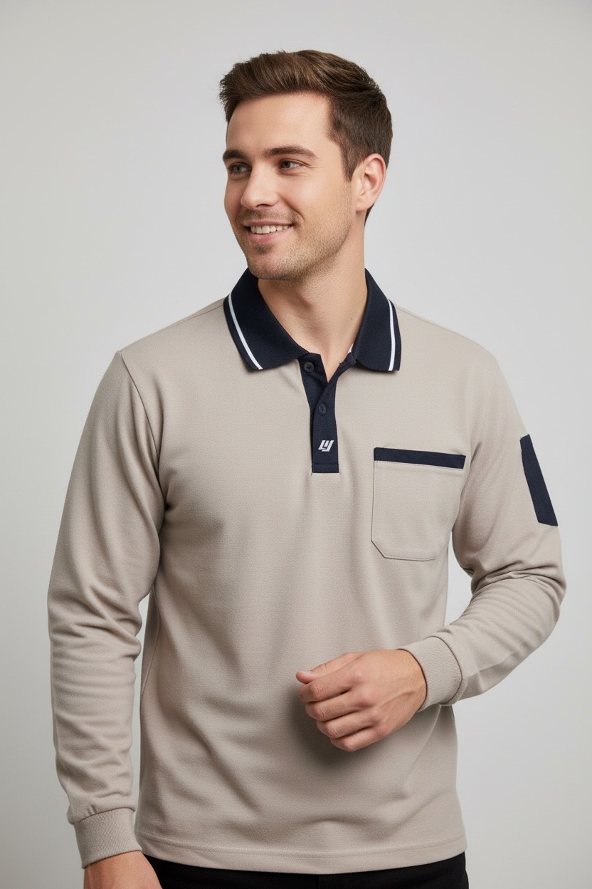 排汗工作POLO衫(長袖)