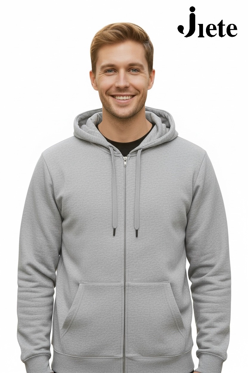 重磅寬版落肩連帽拉鍊