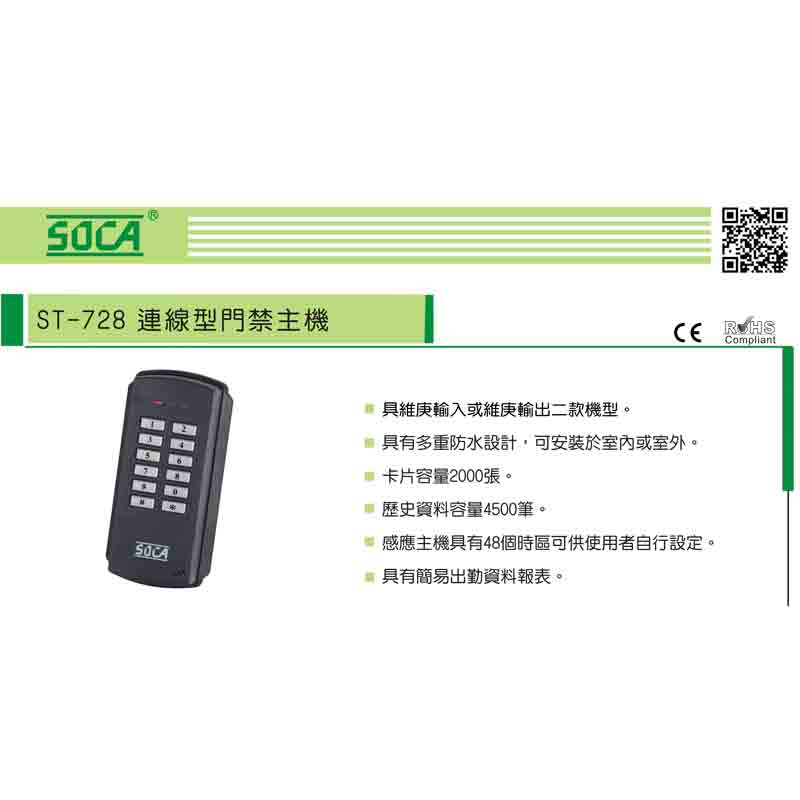 ST-728 經濟型系列讀卡機(連線型)