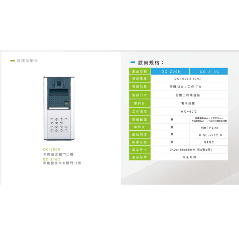  DC-200N非影視/壁掛式 