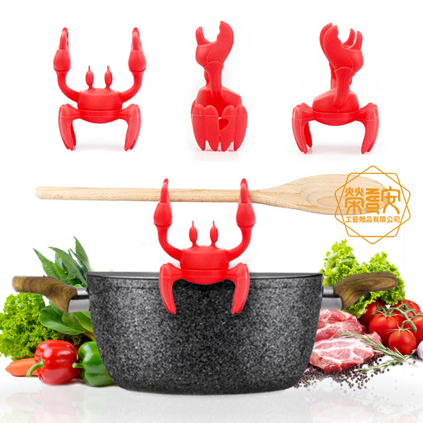 【LOGO訂製｜上字】螃蟹造型鍋邊防燙餐具架｜創意禮品系列