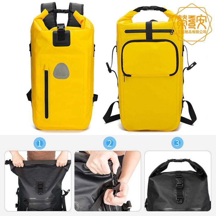 【印圖印字｜品牌加工】防水運動捲邊後背包｜旅行後背包、登山包
