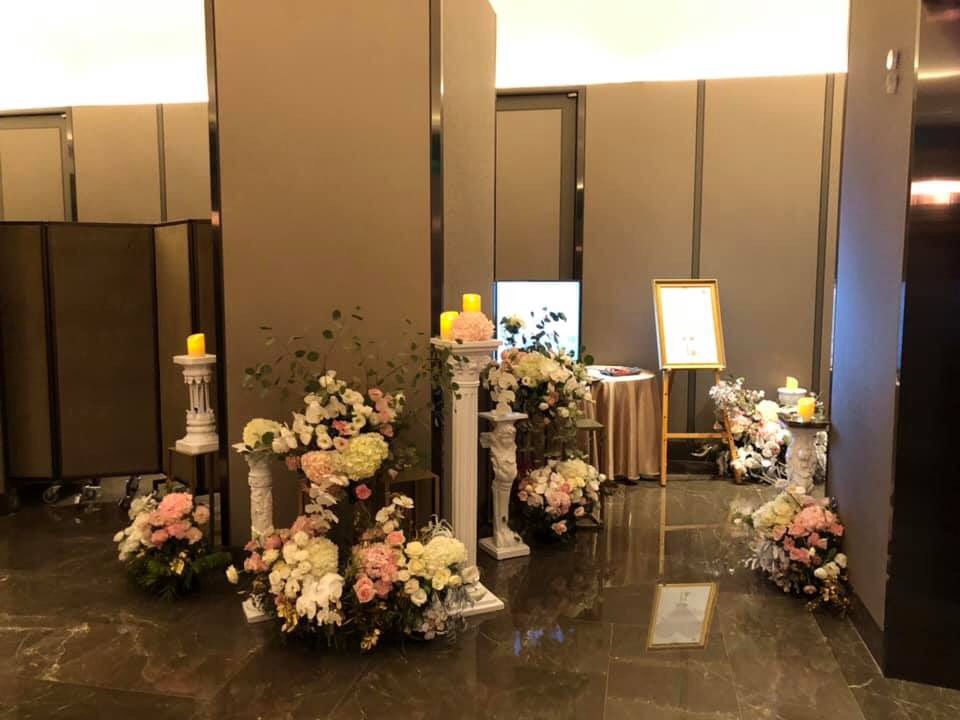 婚禮會場佈置-粉嫩色系