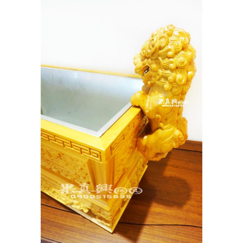 素色雙獅馬槽爐