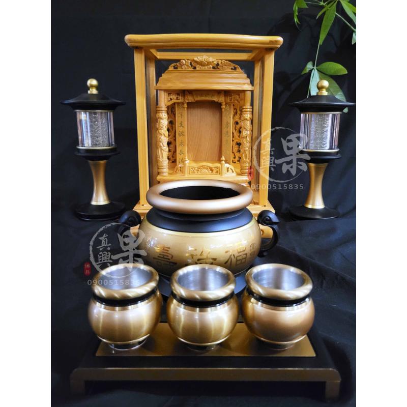 鍛造鋁黑金福祿壽祖爐