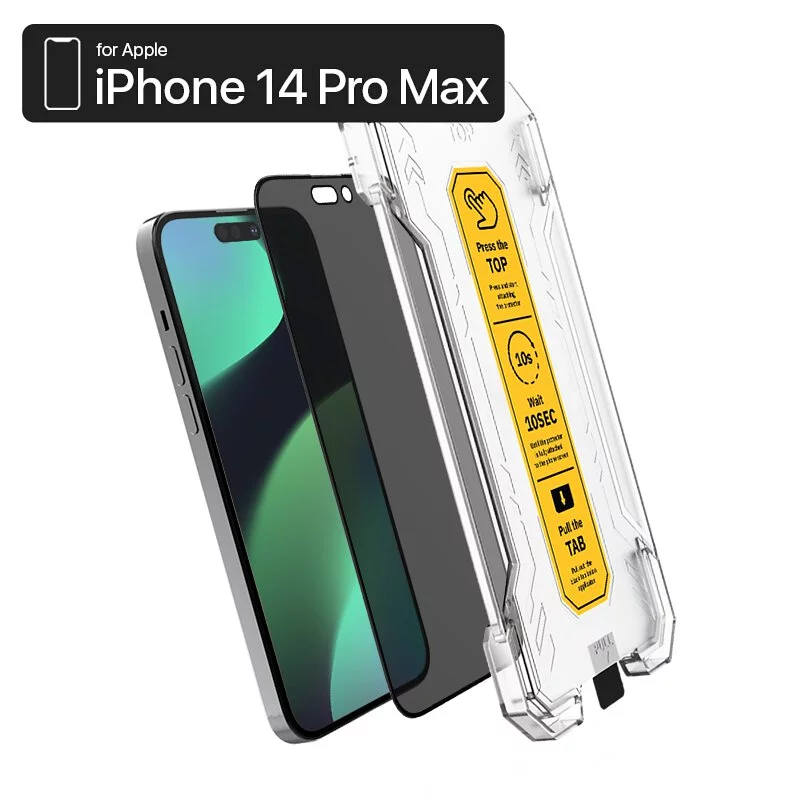 【 iPhone 14 Pro Max 螢幕保護貼】ZIFRIEND 零失敗隱視貼