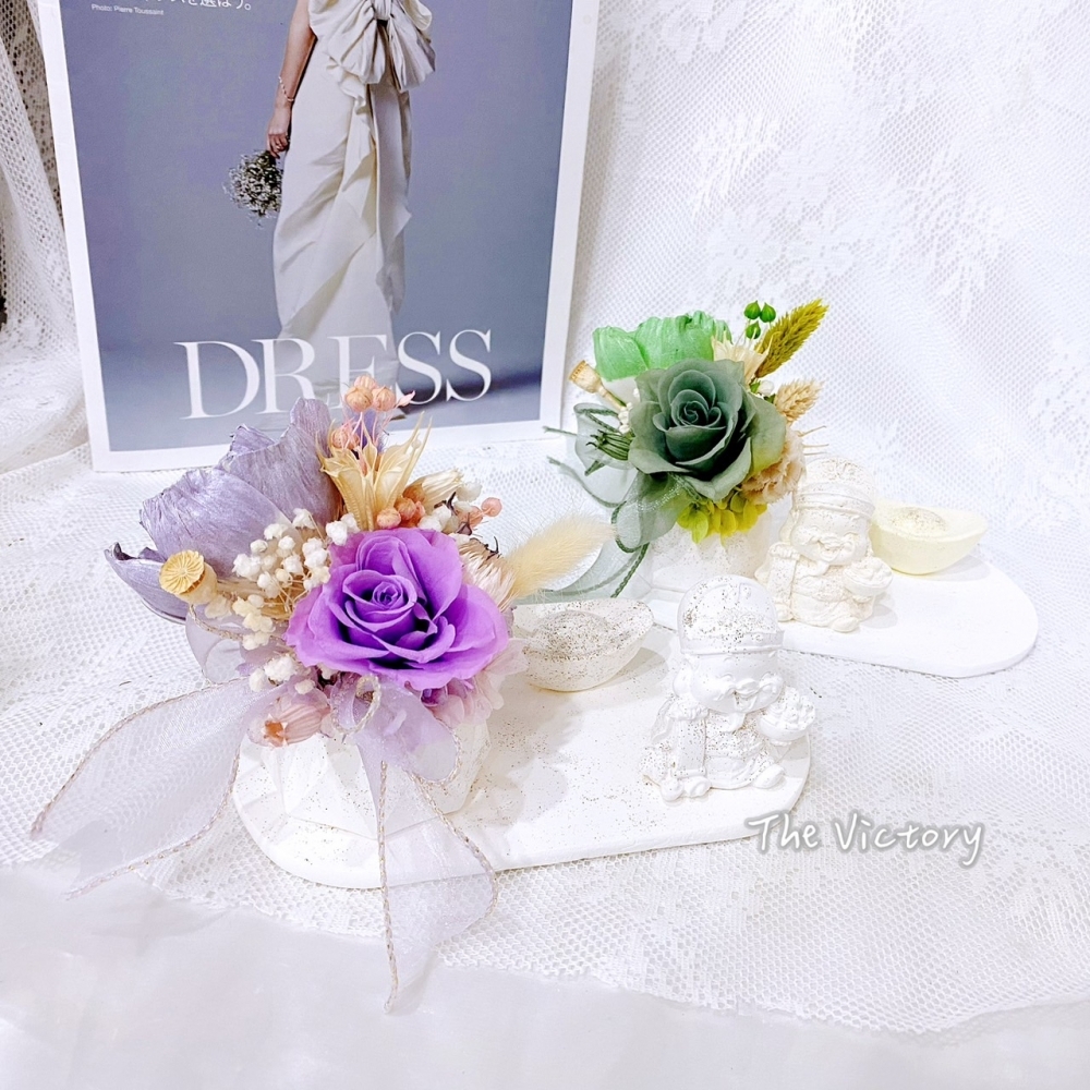 永生花擴香財神爺名片