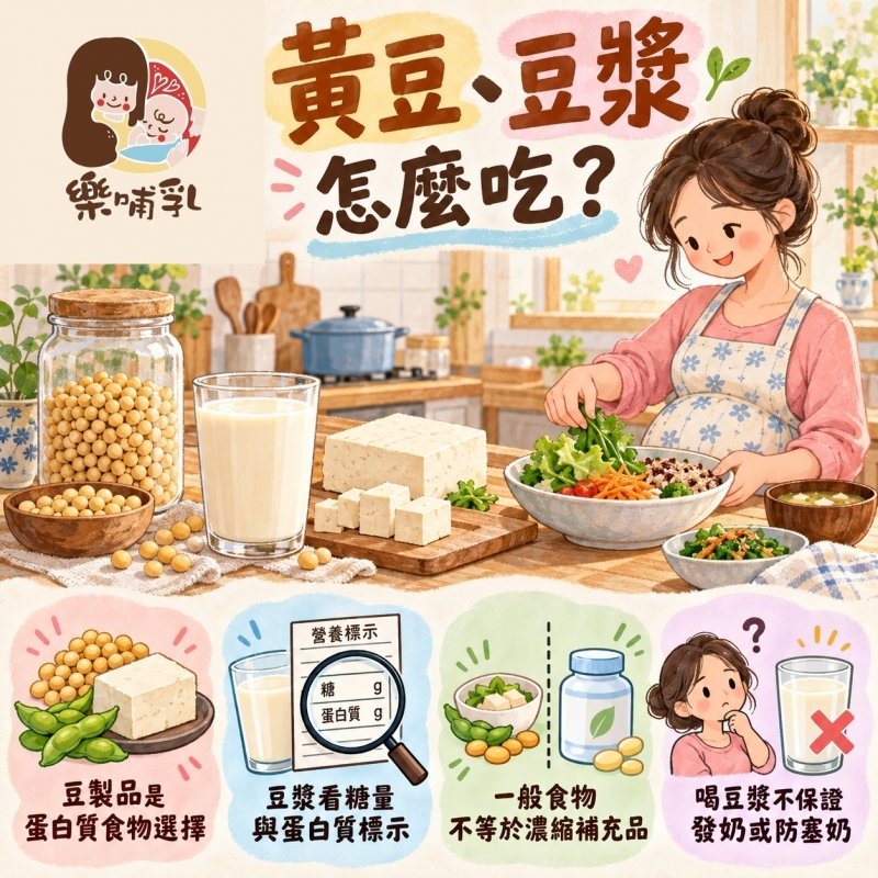 黃豆、豆漿怎麼吃？重點圖卡