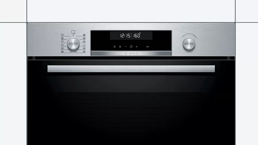 BOSCH 6系列 嵌入式烤箱 闊度 60 cm, 經典銀 HBG5787S0N