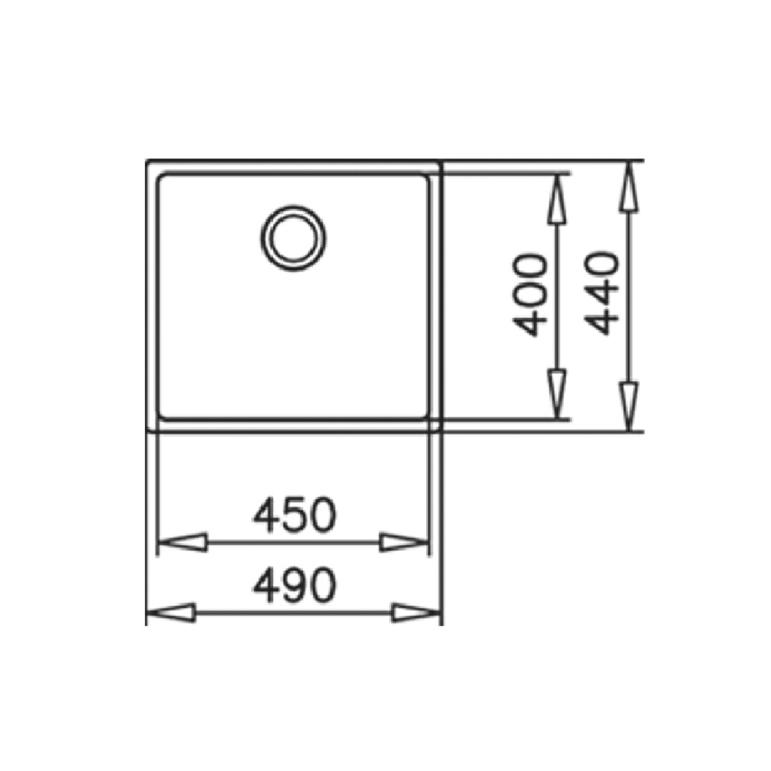 TEKA BE LINEA RS15 4540 下嵌式不鏽鋼水槽