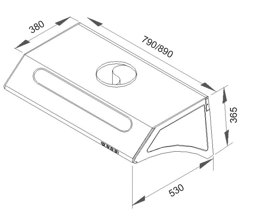 豪山 VSA-8091S 斜背式-80CM