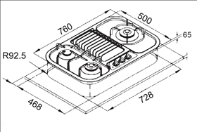 豪山 ST-3002P 歐化檯面爐