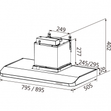 喜特麗 JT-1831L-隱藏式環吸排油煙機