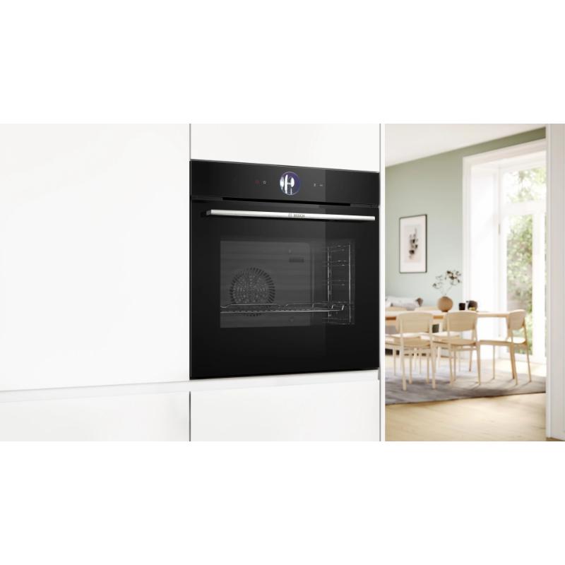 BOSCH HSG7361B1 8系列 嵌入式蒸烤爐 60 x 60 cm 極緻黑