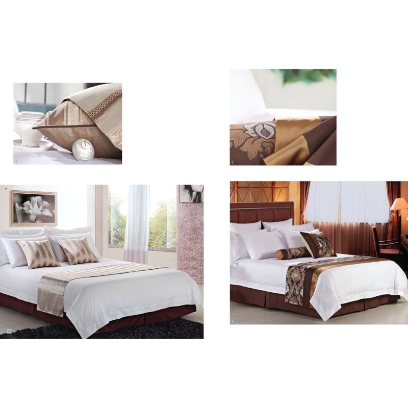 飯店用品批發｜客製造型床尾毯與抱枕&床襯裙